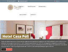 Tablet Screenshot of hotelcasapoli.it